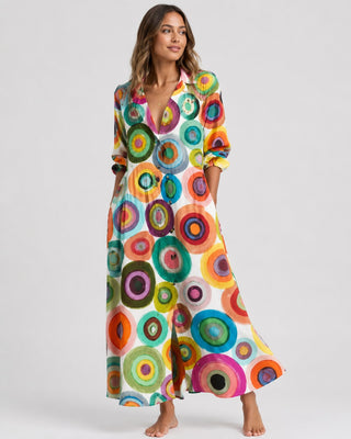 Floral Midi Shirt Dress Button Front Short Sleeve Casual Everyday Wear Lightweight Fabric