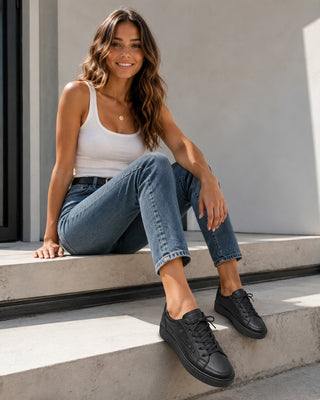Modern White Sneakers Women Lace-Up Canvas Upper Comfortable Low-Profile Design for Everyday Wear