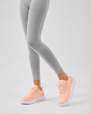 Modern Lace-Up Sneakers for Women Lightweight Mesh Upper Chunky Sole Breathable Casual Footwear