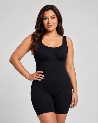 Compression Shapewear Bodysuit with Drop-Seat Design for Tummy Control and All-Day Comfort