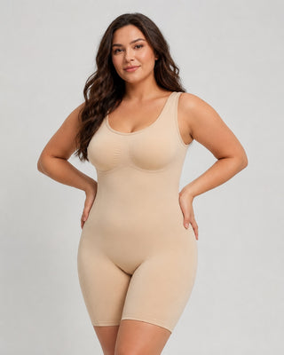 Compression Shapewear Bodysuit with Drop-Seat Design for Tummy Control and All-Day Comfort