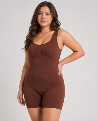 Compression Shapewear Bodysuit with Drop-Seat Design for Tummy Control and All-Day Comfort