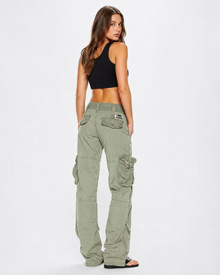 Black Cargo Pants for Women Straight Leg Mid-Rise with Multiple Cargo Pockets Durable Fabric