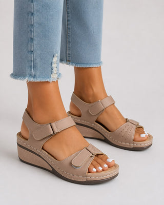 Modern Platform Sandals for Women with Adjustable Straps and Chunky Synthetic Sole for Comfort