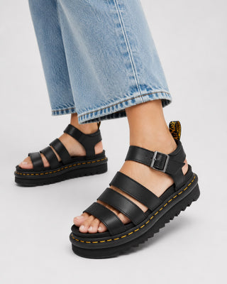 Modern Platform Sandals for Women with Strappy Design Chunky Sole and Adjustable Ankle Buckle