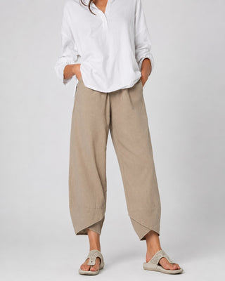 White Linen Wide Leg Trousers for Women Cropped Comfortable Fit Casual Style