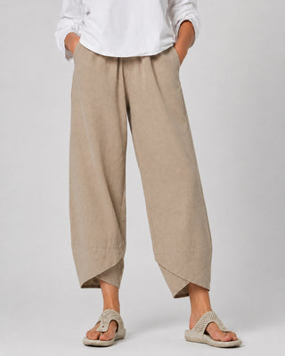 White Linen Wide Leg Trousers for Women Cropped Comfortable Fit Casual Style