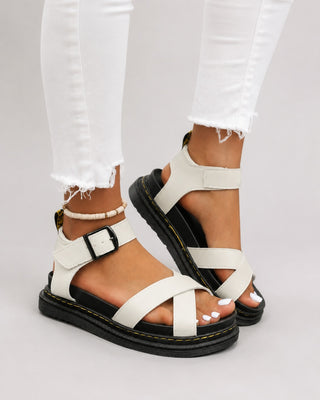 Modern Platform Sandals for Women with Ankle Strap Adjustable Buckle and Chunky Sole