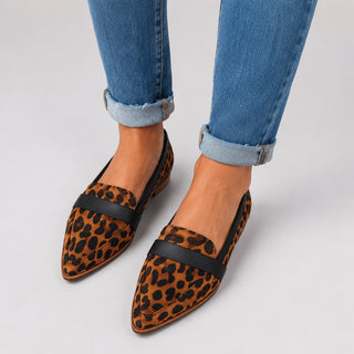Suede Women's Loafers Slip-On Pointed Toe Everyday Comfort Footwear