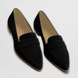 Modern Pointed Toe Women's Loafers Slip-On Design Casual Minimalist Style Neutral Color 0