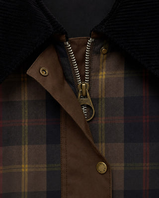 Plaid Women's Jacket with Faux Fur Collar Relaxed Fit Button Closure and Patch Pockets for Winter Coats Women