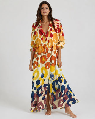 Floral Midi Shirt Dress Button Front Short Sleeve Casual Everyday Wear Lightweight Fabric